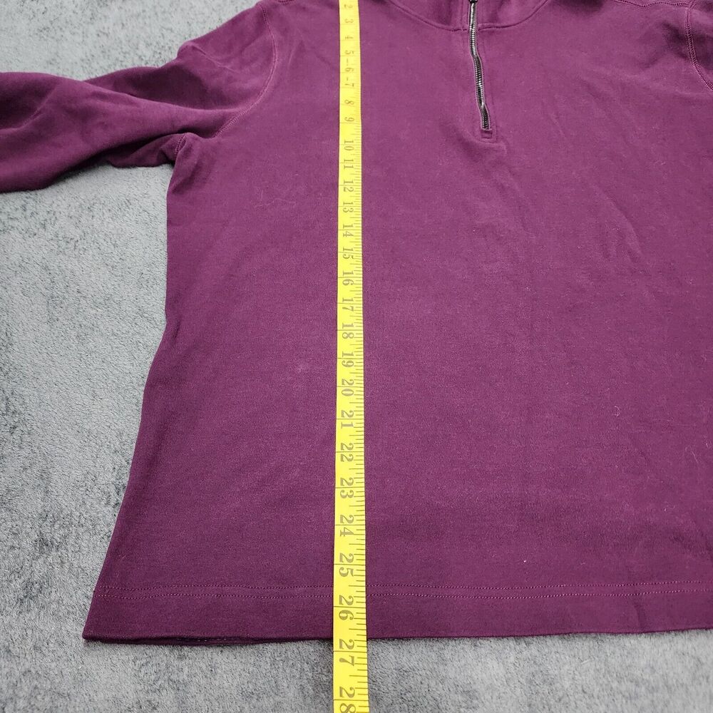 Robert Graham Men’s Quarter Zip Purple Pullover Sweater Size XL - Picture 7 of 11